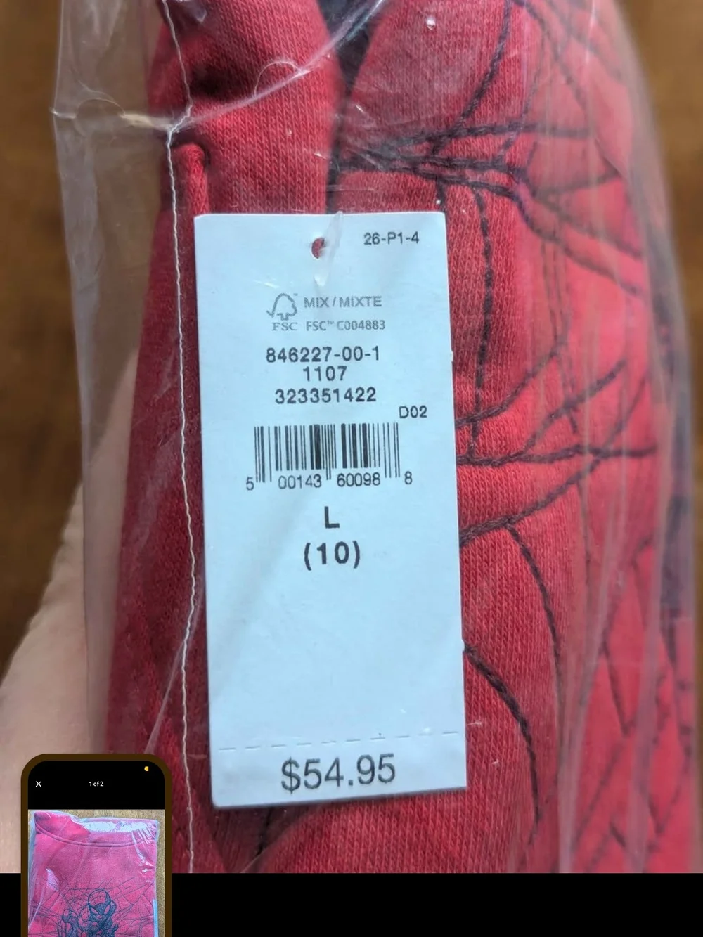 GAP Spider-Man Red Graphic Hooded Sweatshirt